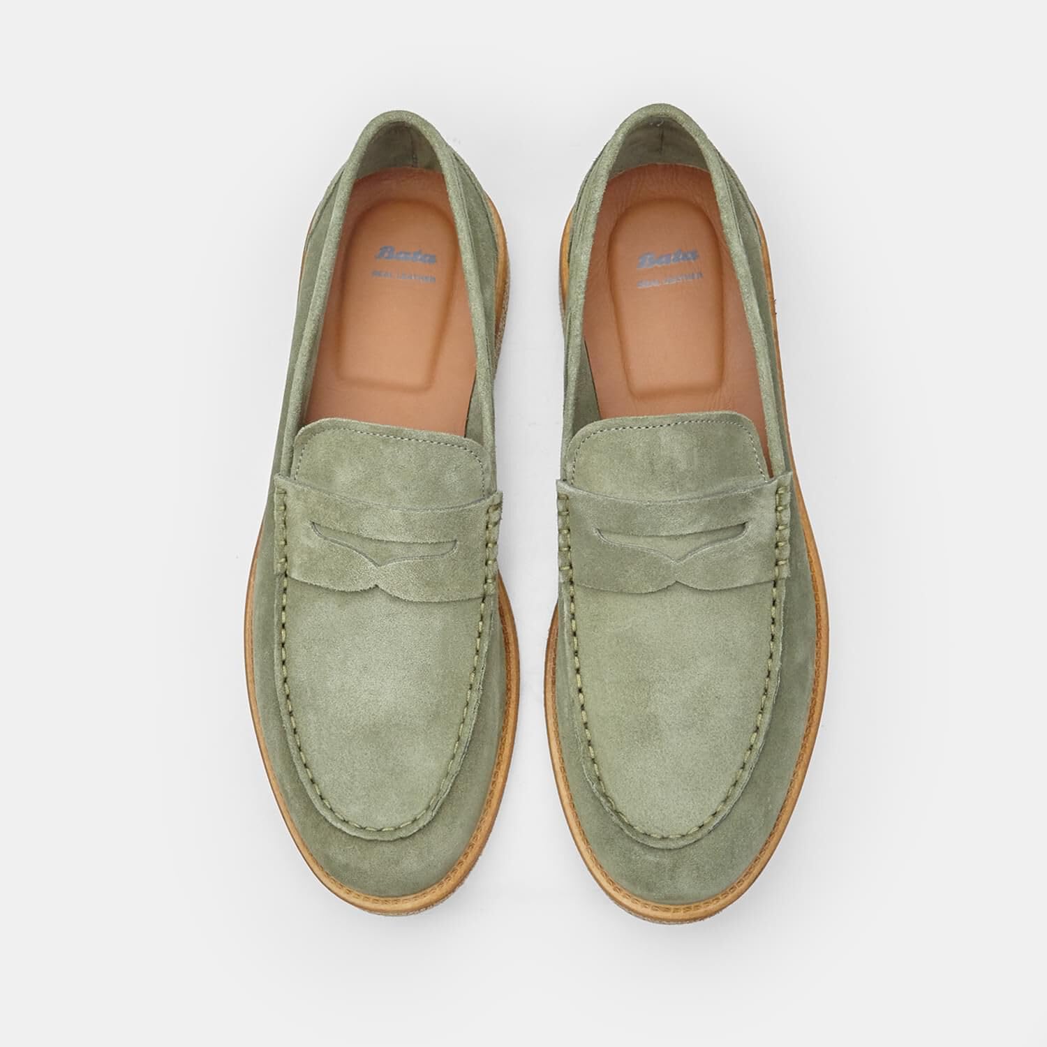 Bata Mocassins Daim Homme Élégants Confortables