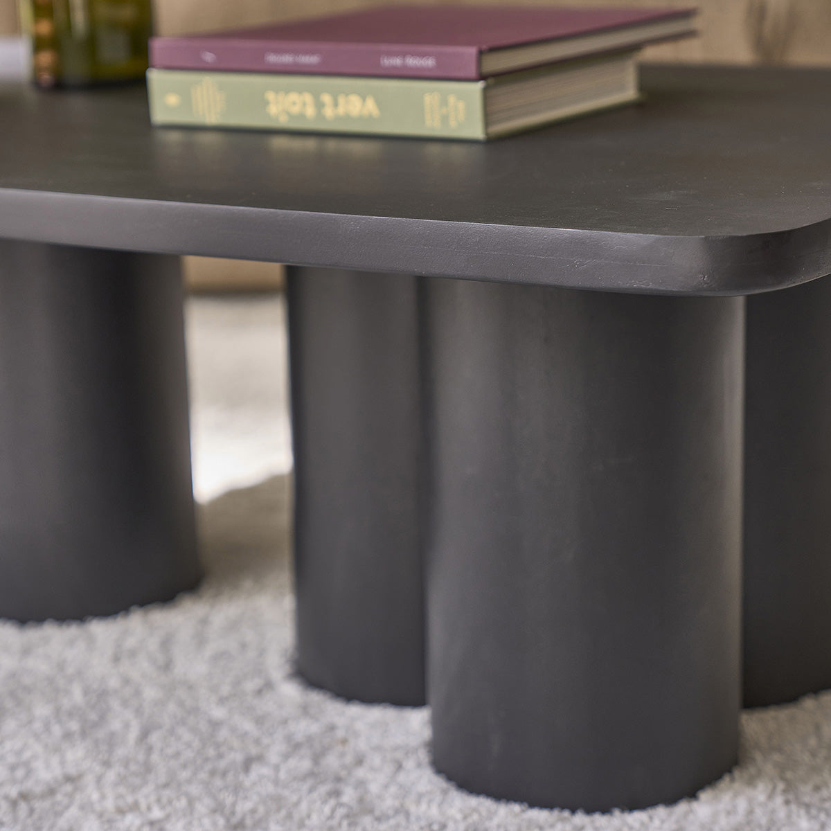 Berah Getah CLEO table basse manguier noir 120 cm