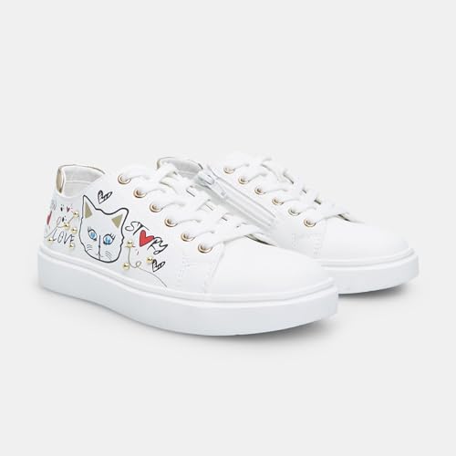 Bata Sneakers fille à motifs basket confortable