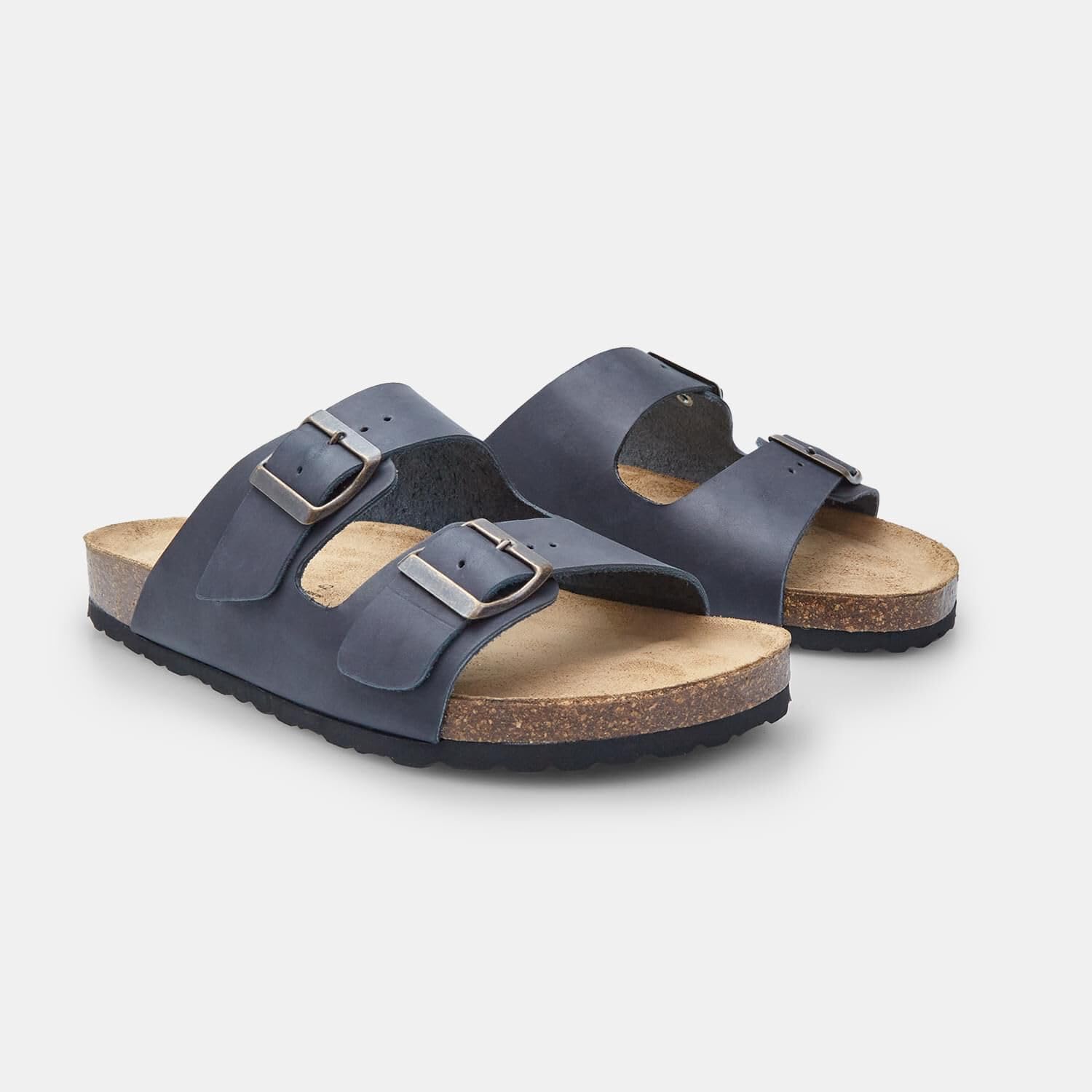 Bata mules homme nubuck marron confort