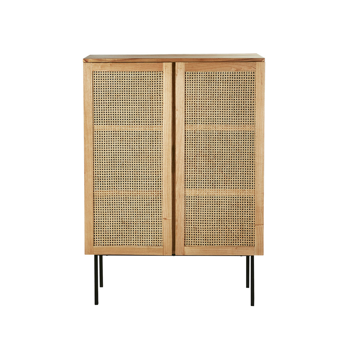 Berah Getah Aubin armoire mindi cannage 100 cm 2 portes