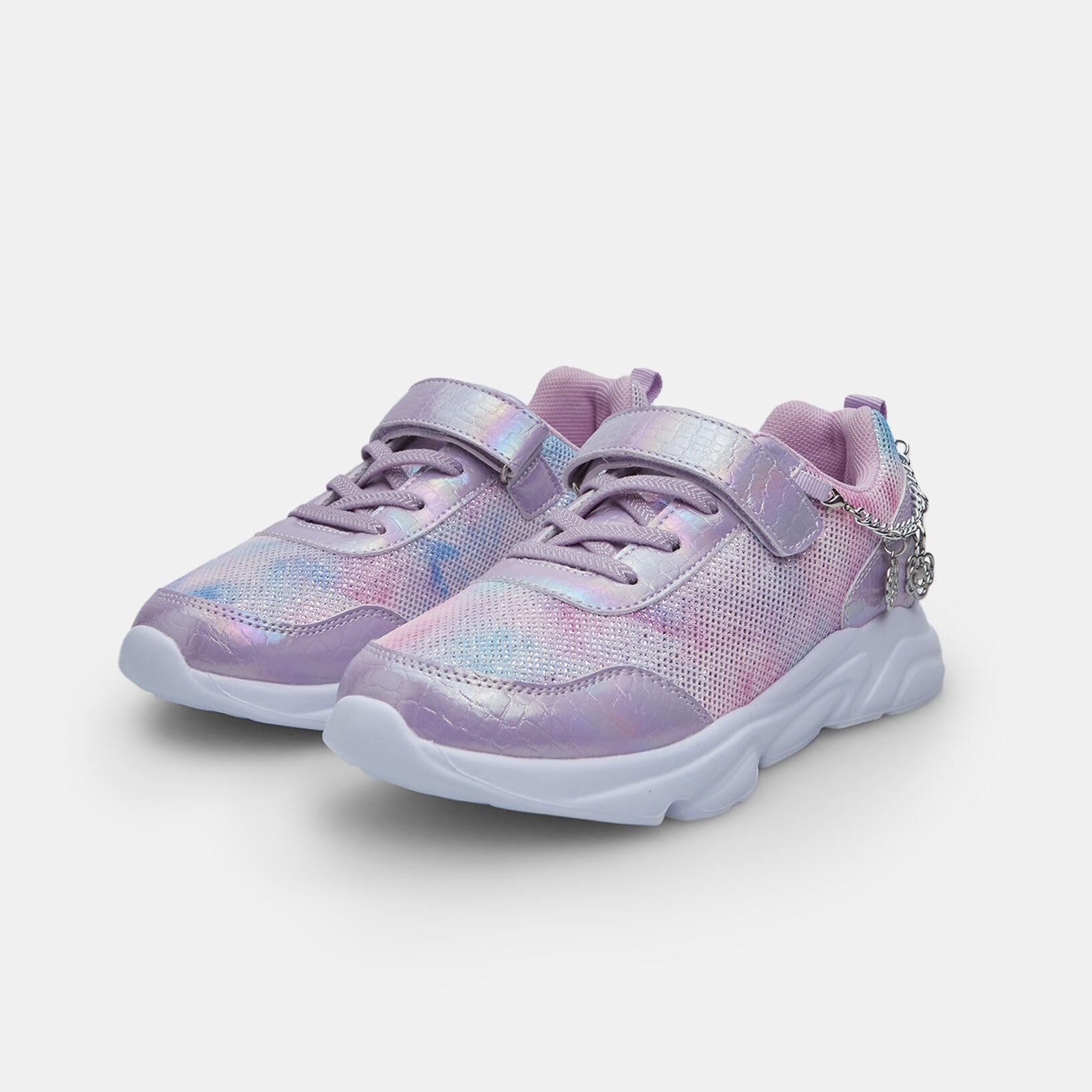 Bata Sneakers Fille Bride Charms Blancs Roses TPR