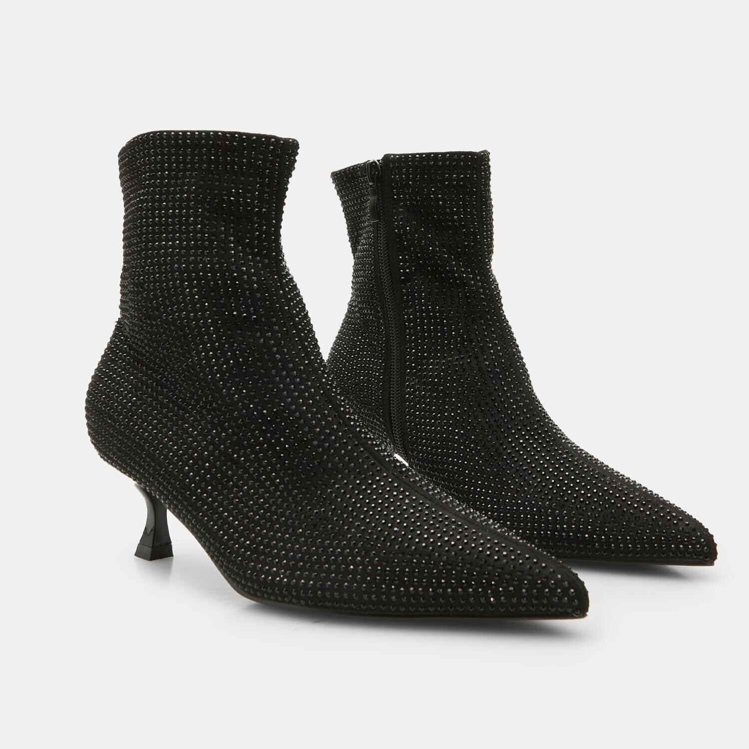 Bata Red Label Botte Femme Talon Barillet Strass