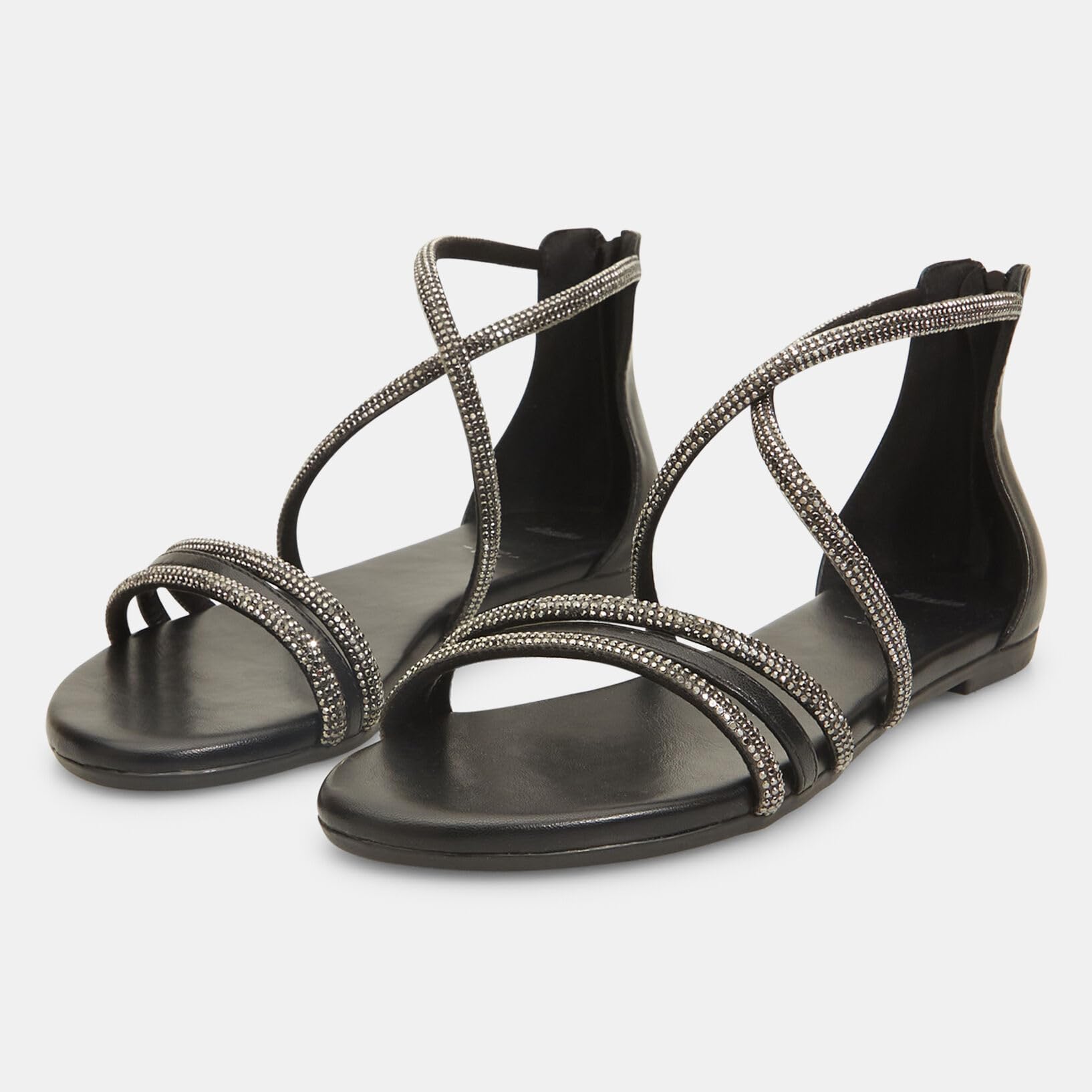 Bata Sandales sandales plates femme strass confort