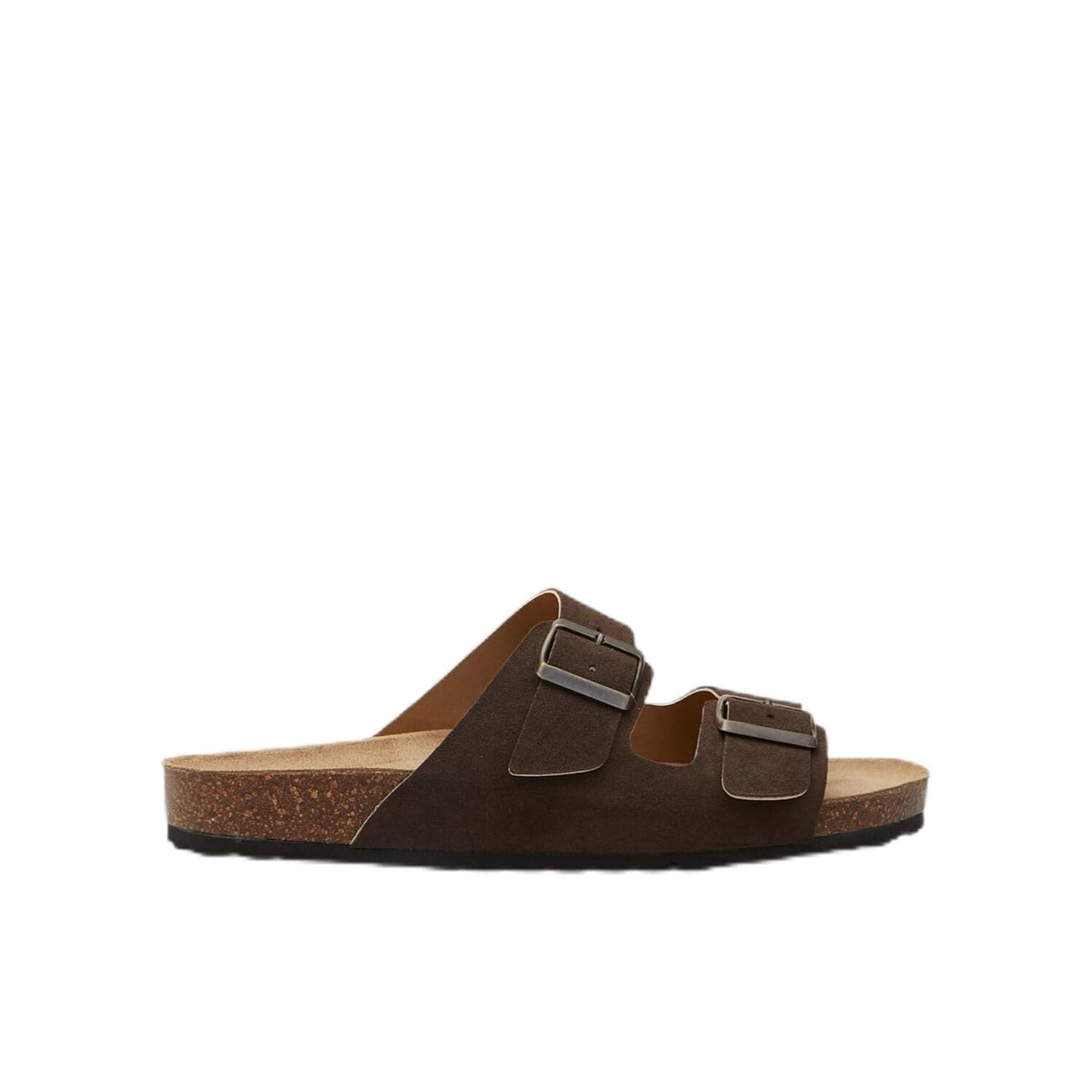 Bata Mules suède femme marron sandales plates