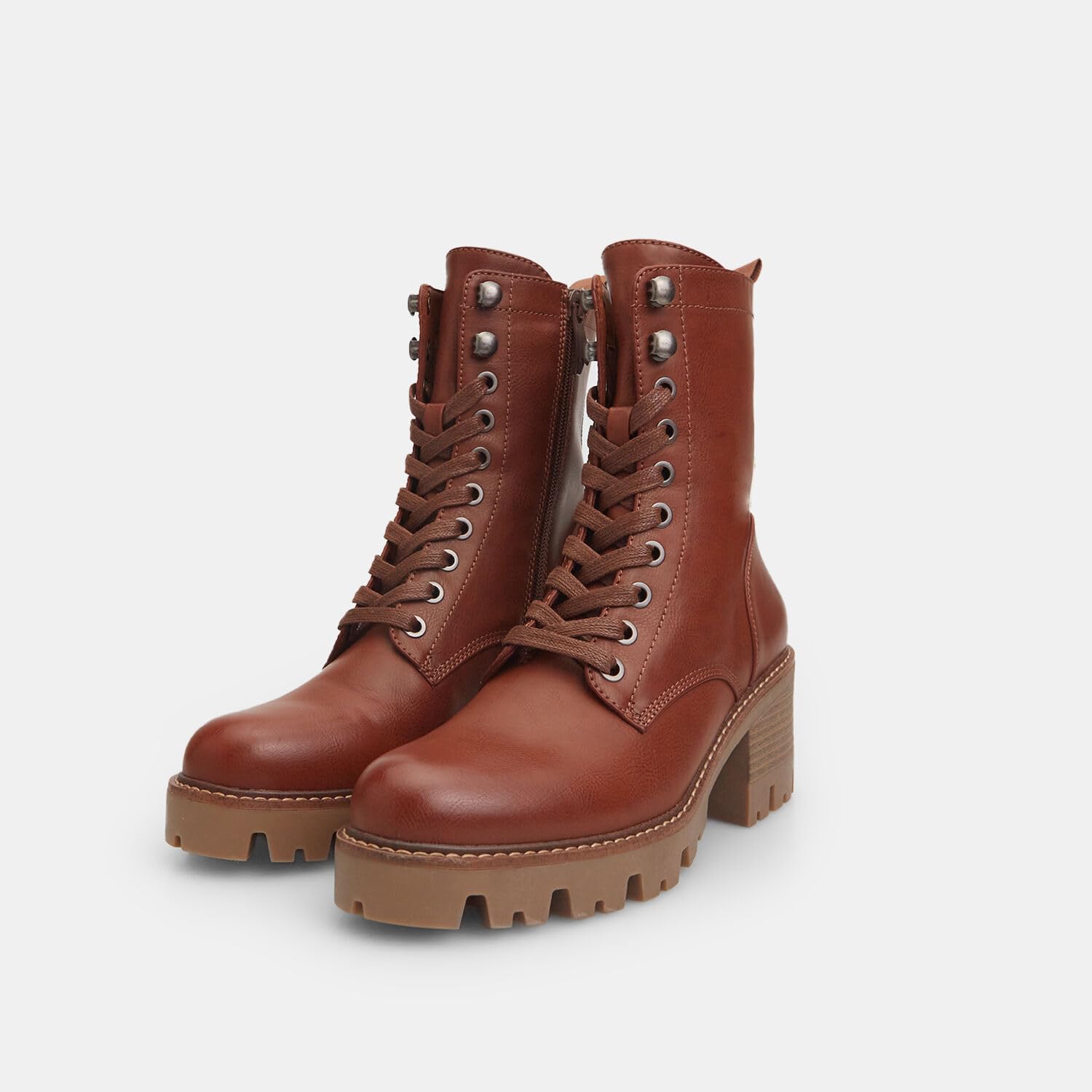 Bata Bottines Femme Lacets Talon Moyen Crantée