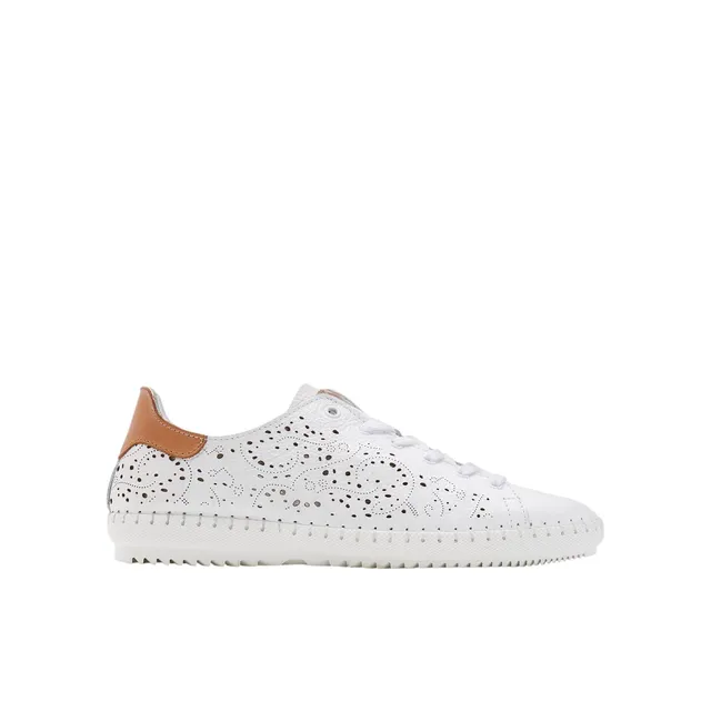 Bata 5241413 Baskets femme cuir perforé