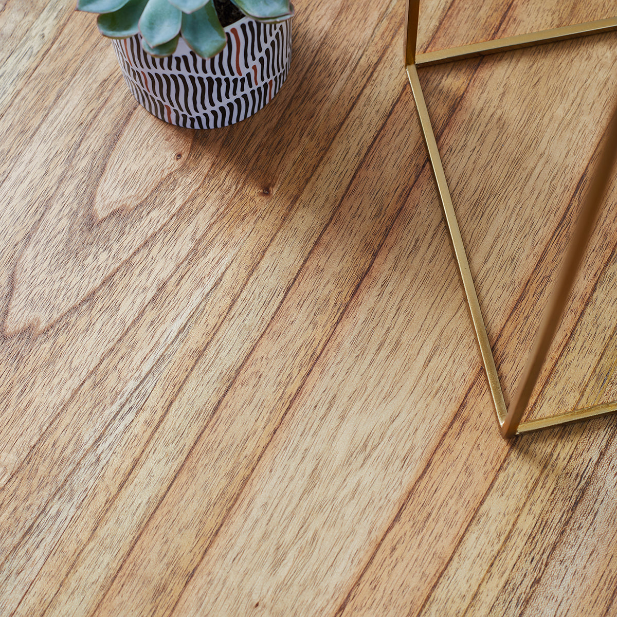 Berah Getah Basile table d'appoint bois Ø 65 cm vernis