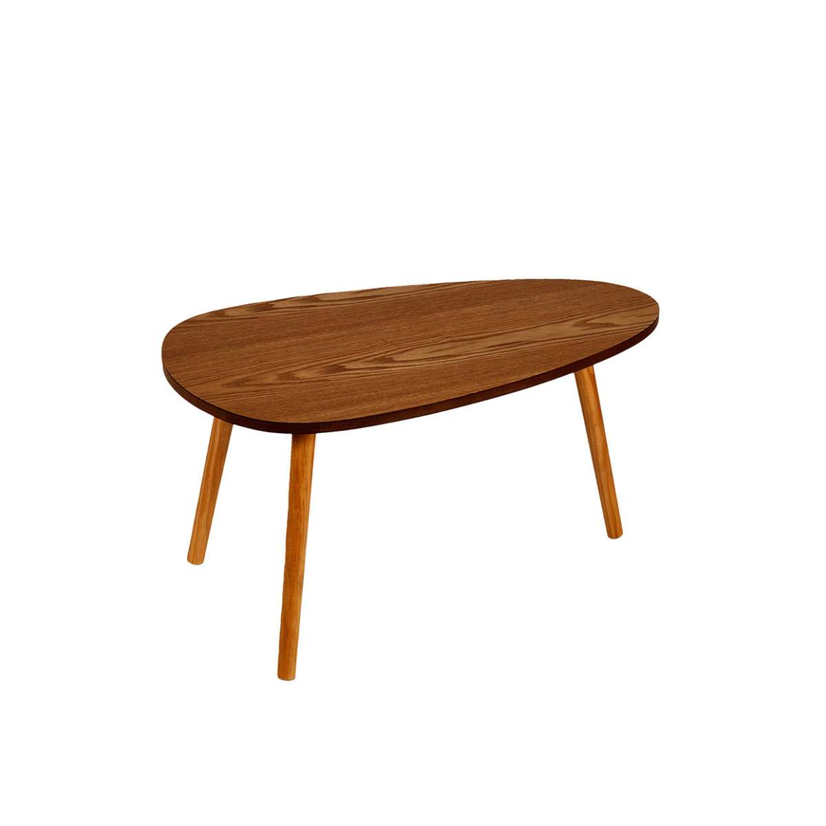 Andrea House Mueble set 2 tables gigognes frêne foncé