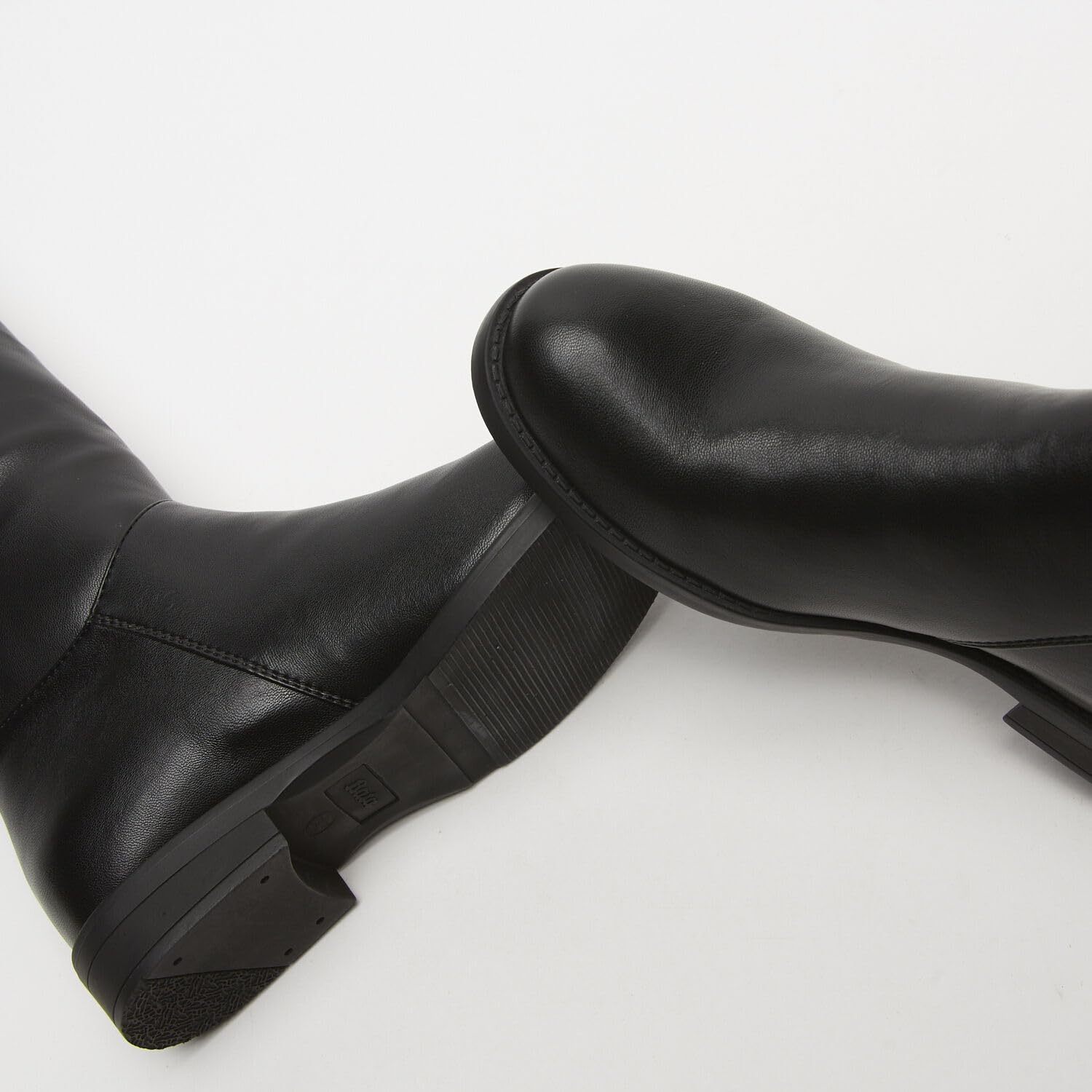 Bata Bottes bottes femme similicuir zip montantes