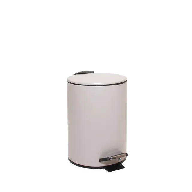 Andrea House Baño poubelle à pédale taupe 3L