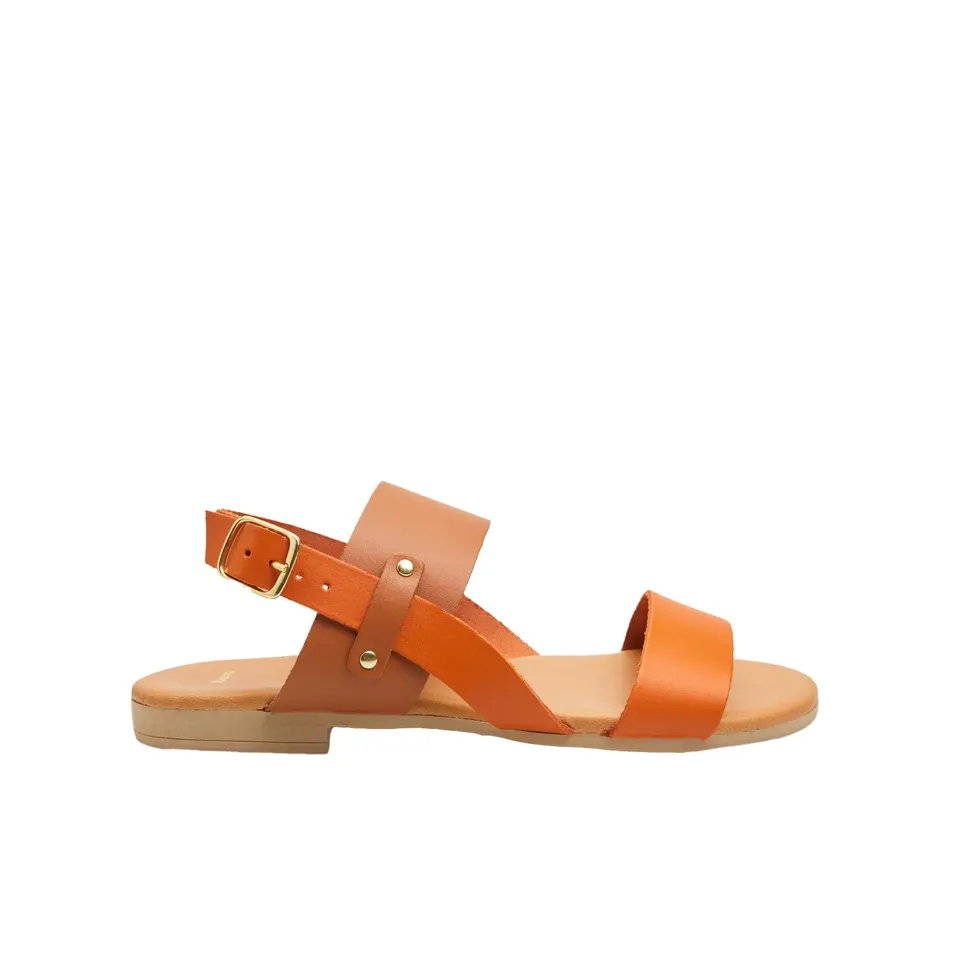 Bata Sandales femme cuir sandales plates confort