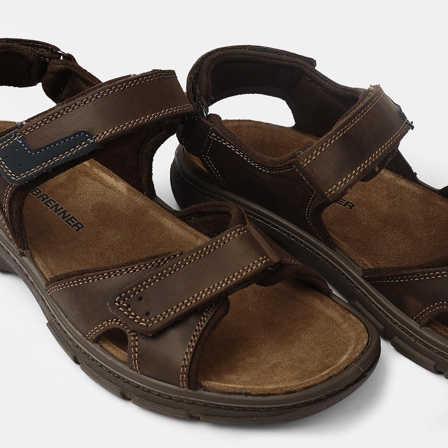 Bata Weinbrenner sandales homme nubuck marron