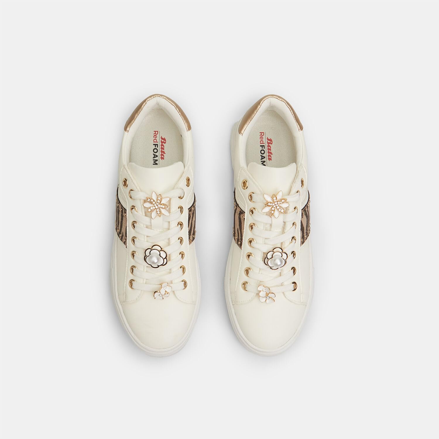 Bata Sneakers femme animalier bijou confort
