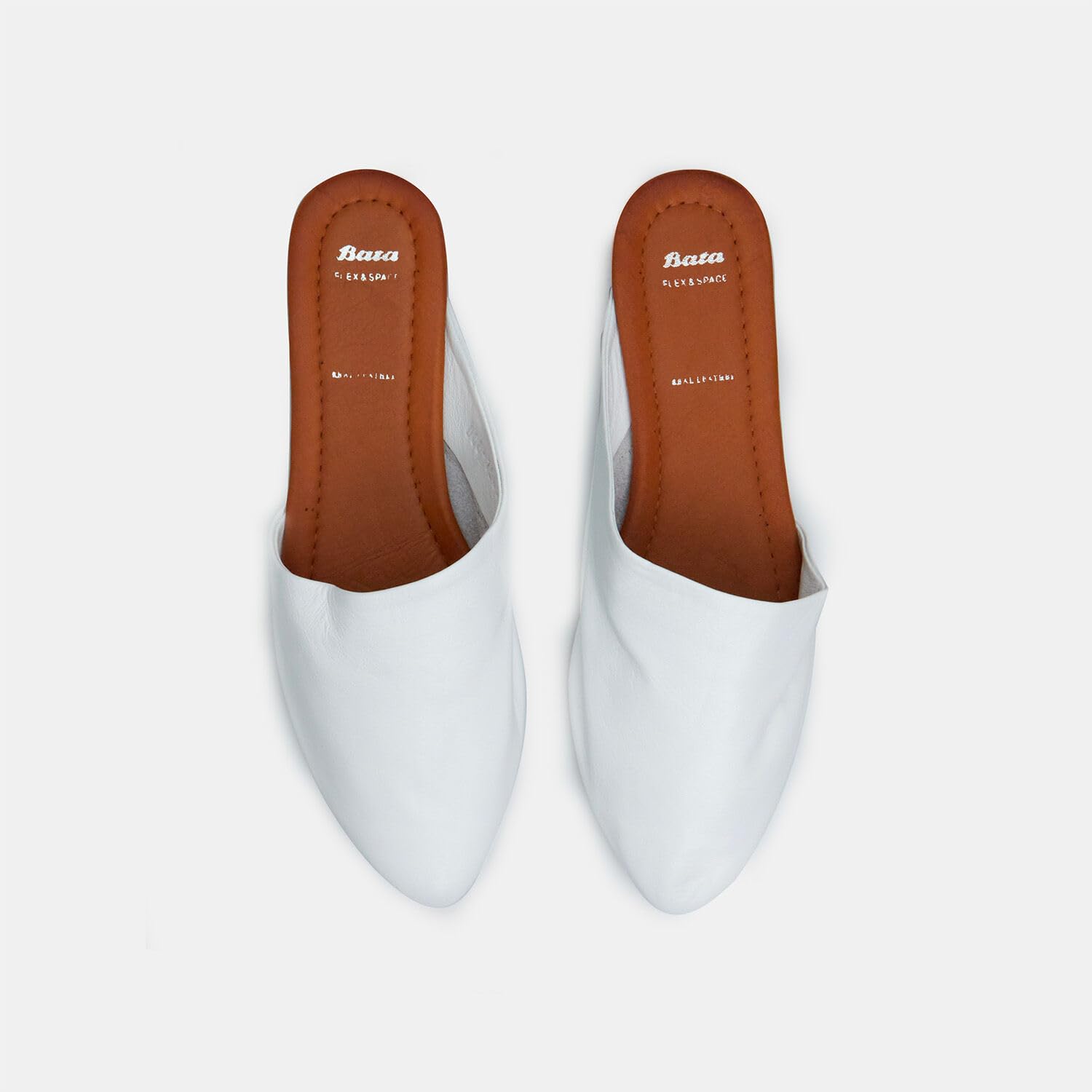 Bata Mule plate femme cuir sandales d’été