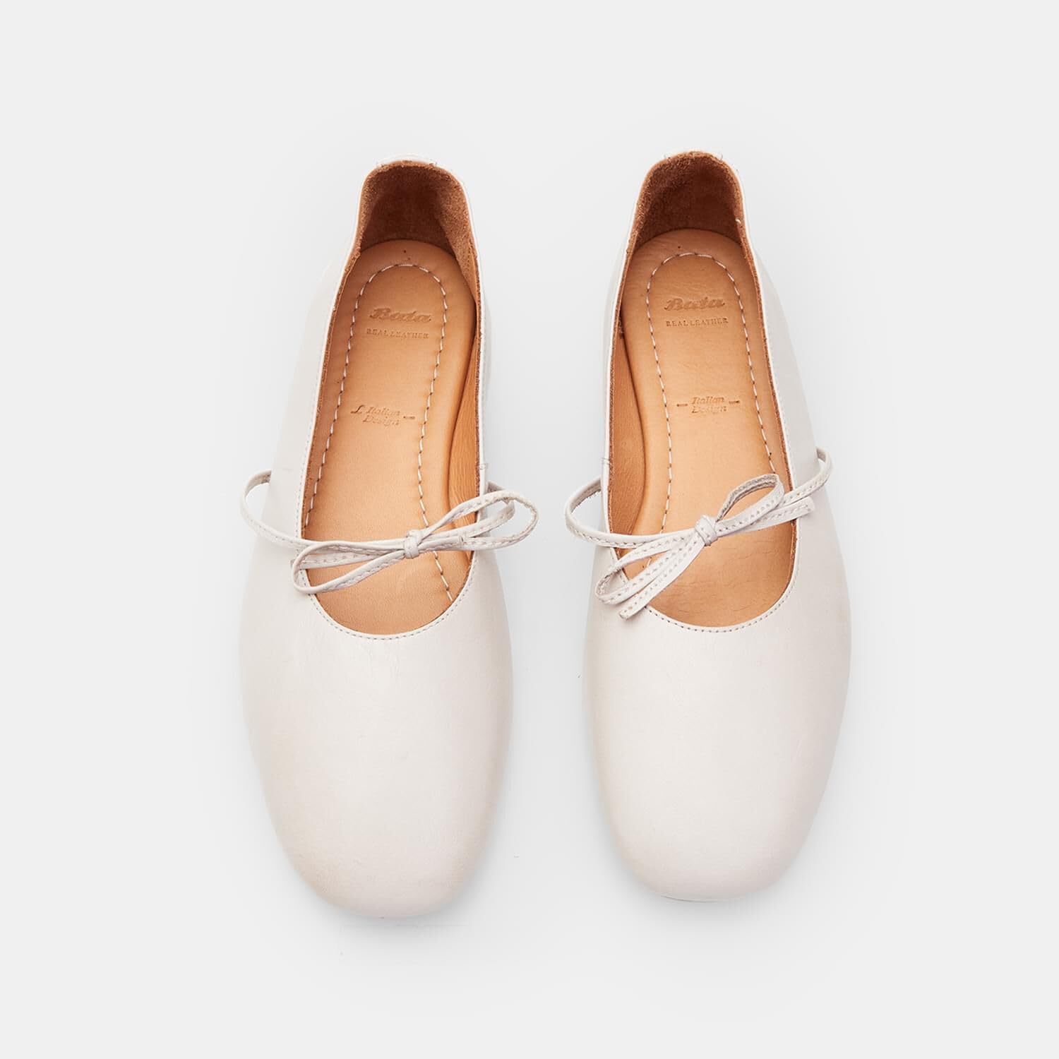 Bata Ballerines cuir femme beige 36 EU à nœud