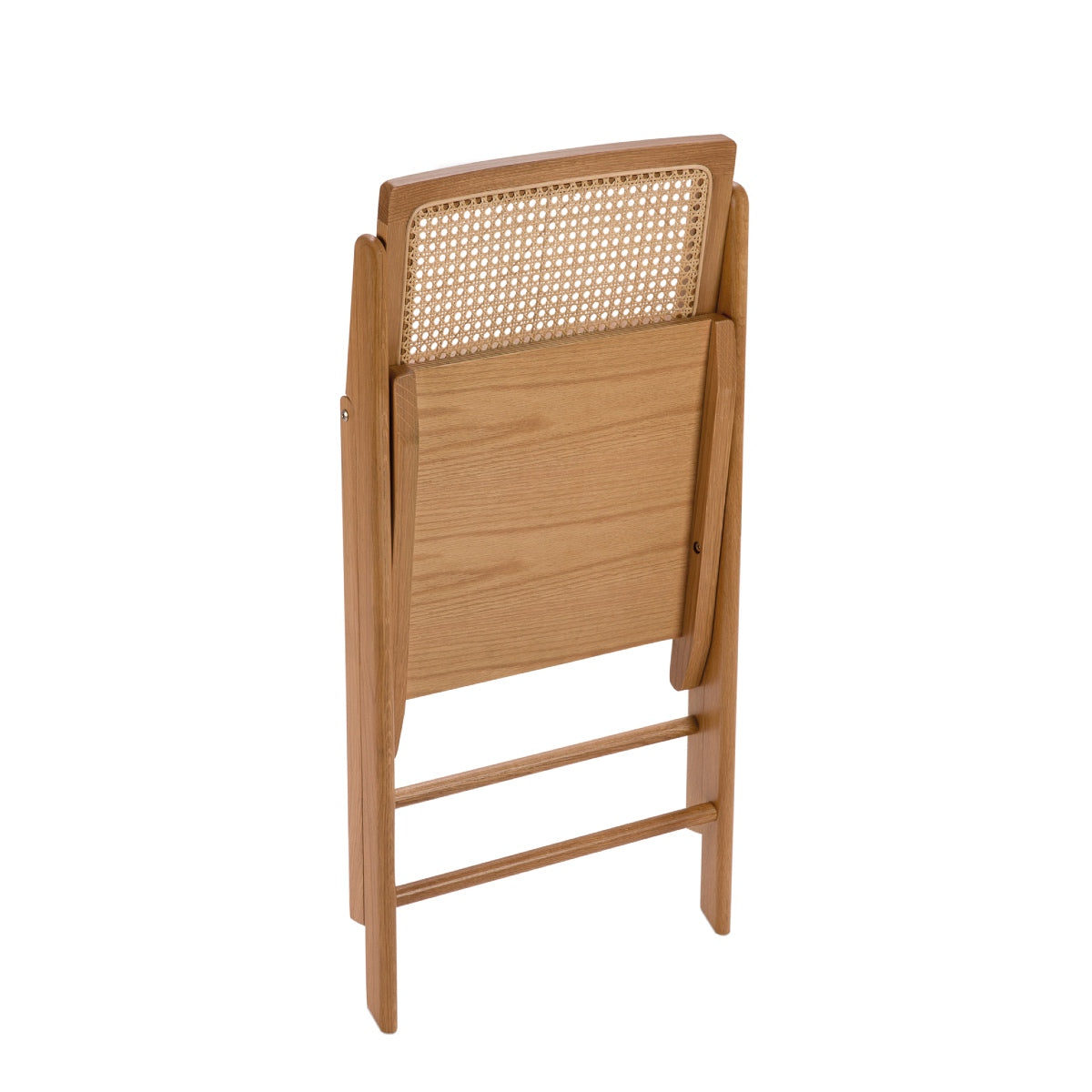 Andrea House Mueble chaise pliante chêne naturel