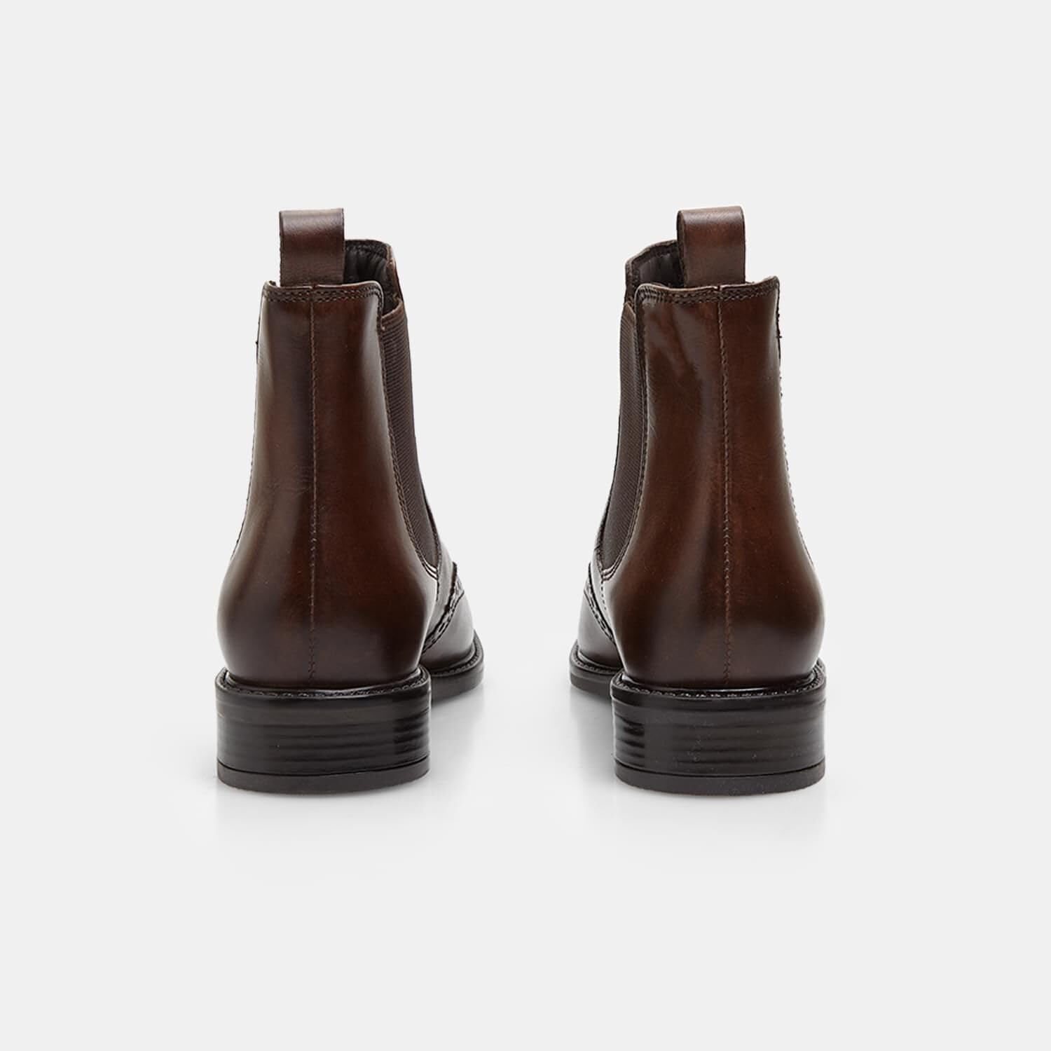 Bata ankle boot femme cuir brogue à lacets