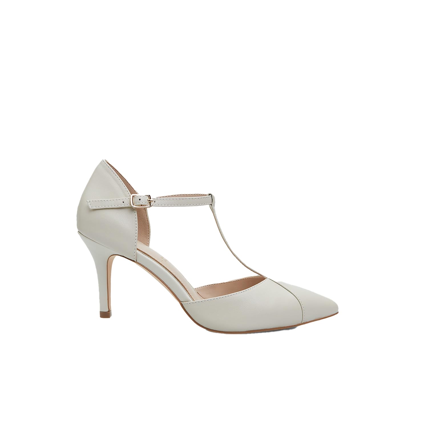 Bata Escarpins T-Bar cuir femme escarpins talon 8 cm