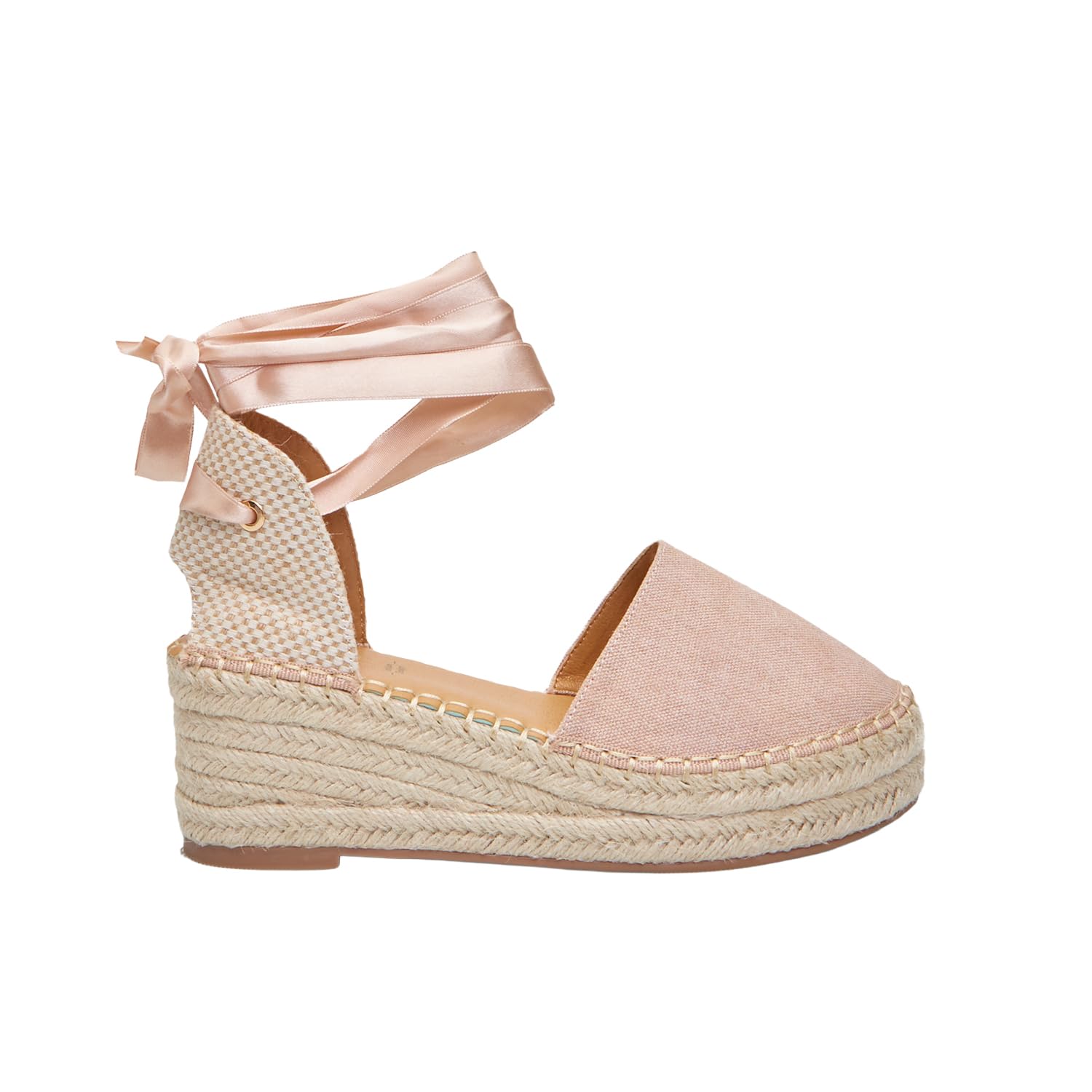 Bata Espadrilles femme compensées 6 cm beige