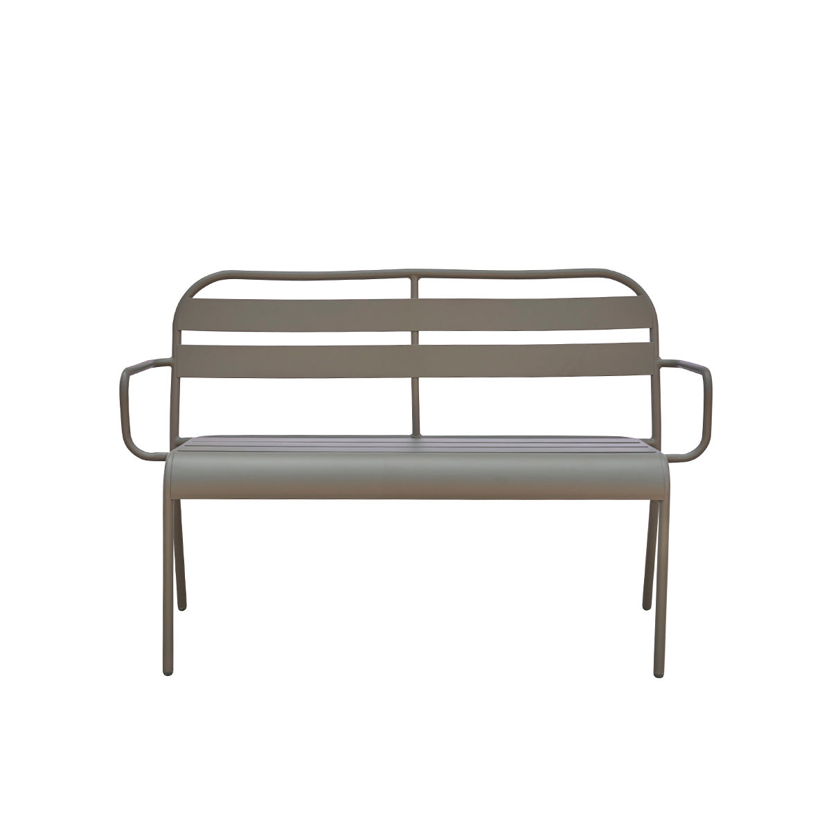 Berah Getah Zéphir banc vert 118 cm en aluminium