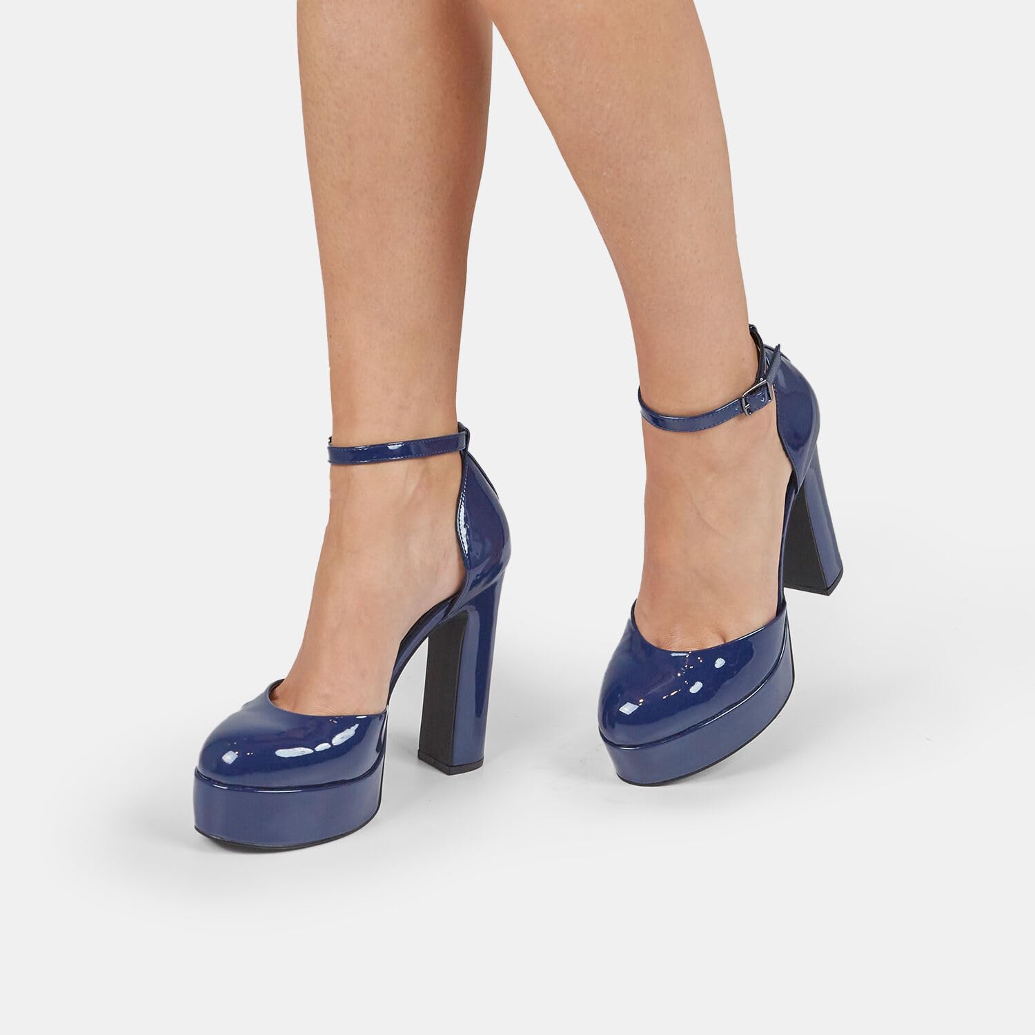 Bata Chaussures Talons Femme Plateau à Sangle Soirée