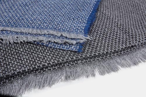 Bata Écharpe homme franges effet tressé doux