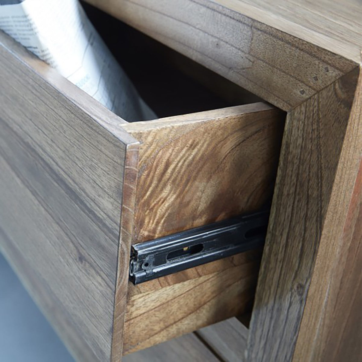 Berah Getah Felix commode mindi massif 200 cm 6 tiroirs