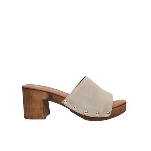 Bata Sandales Mules femme daim talon 7 cm taille 36