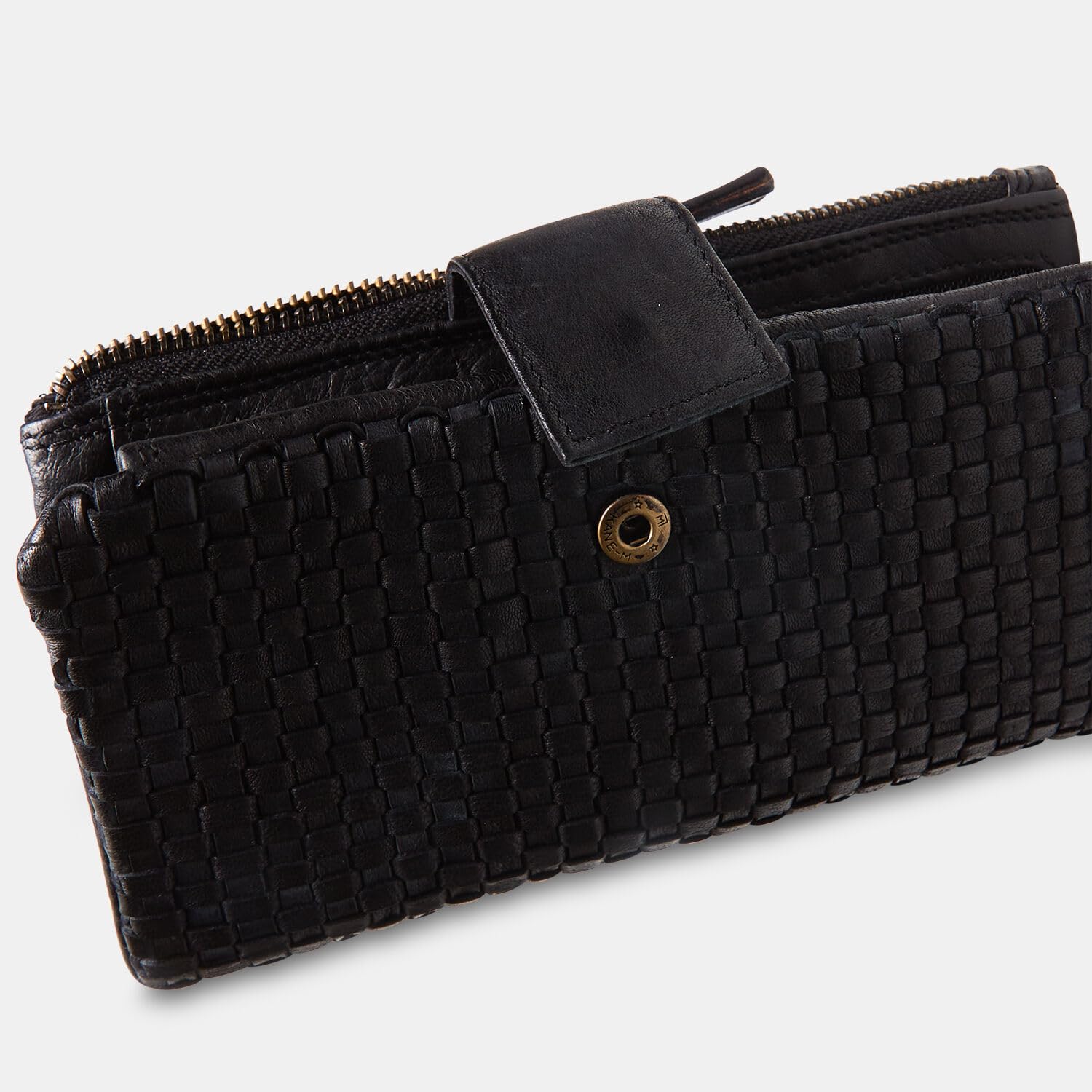 Bata Portefeuilles portefeuille cuir tressé femme Noir