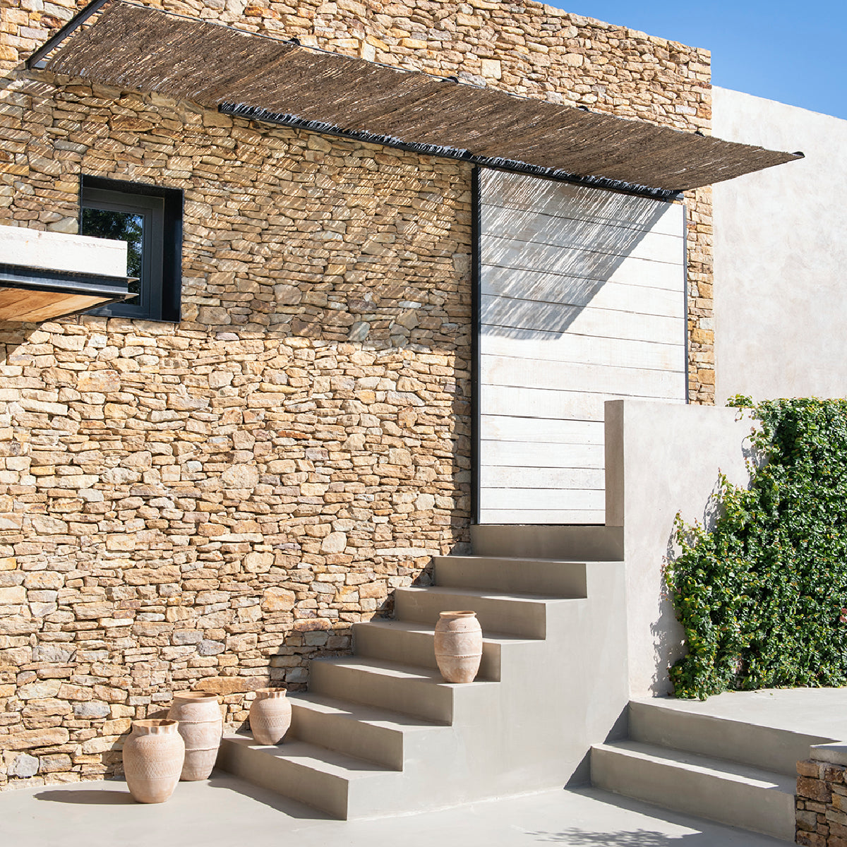 Andrea House Binibeca vase décoratif céramique beige