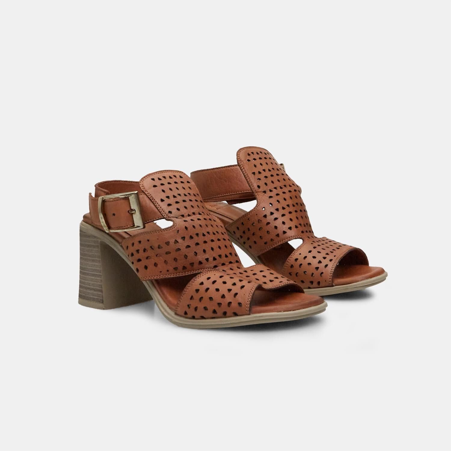 Bata Sandales femme cuir talon 7 cm soirée