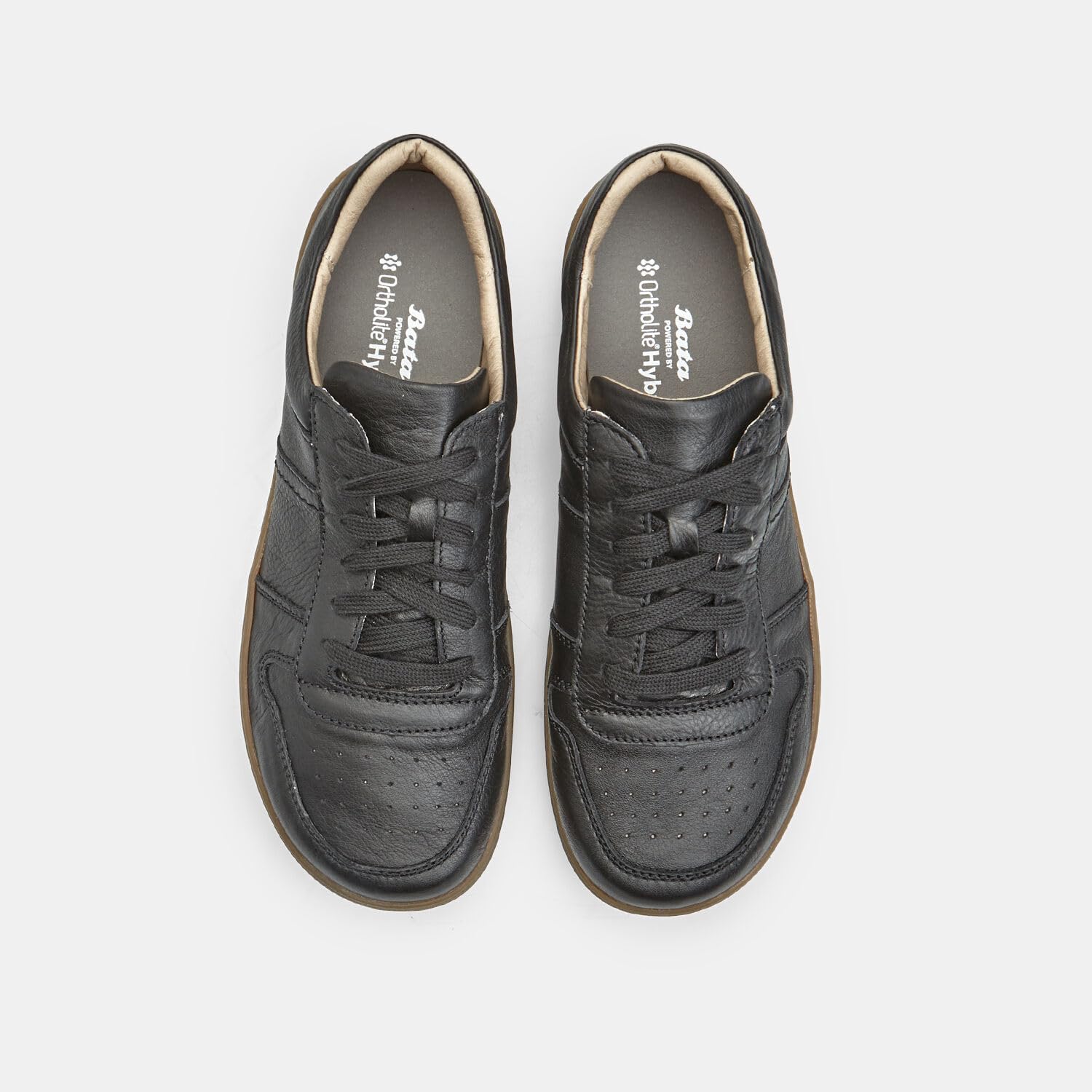 Bata Sneakers Barefoot sneakers cuir homme noir léger