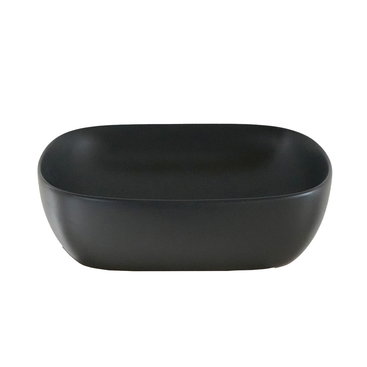 Berah Getah Iris vasque céramique noire ovale 49,5 cm