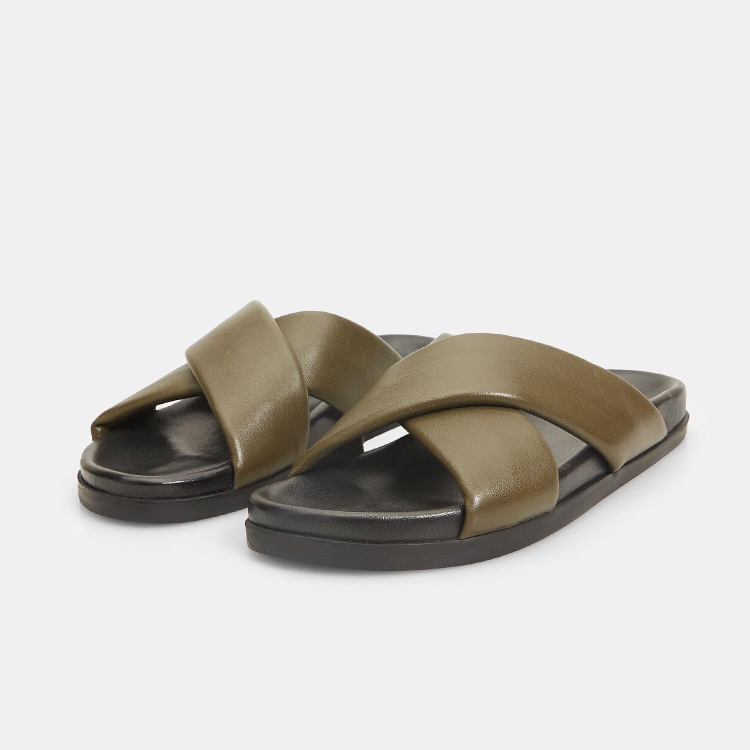 Bata Sandales Mules homme Red Label cuir croisées