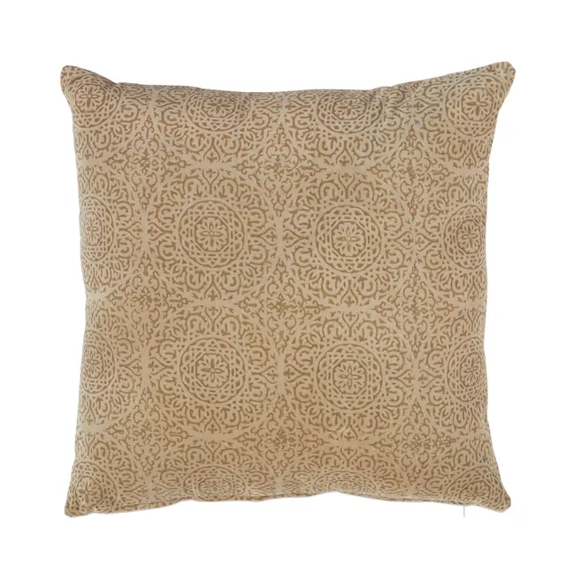 Andrea House Textil coussin canapé coton marron imprimé