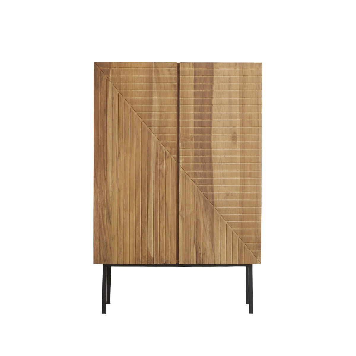 Berah Getah Portland armoire teck 100 cm 2 portes