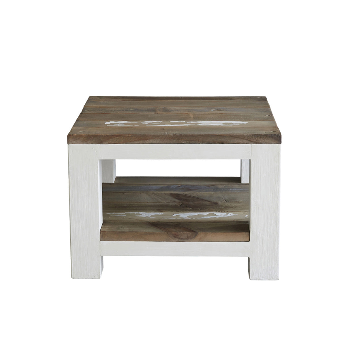 Berah Getah Honfleur table chevet bois recyclé 30 cm