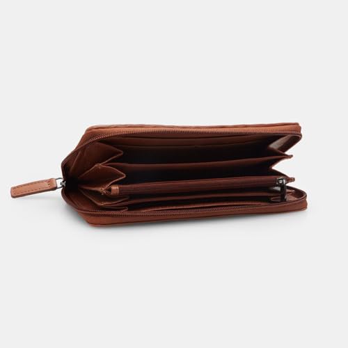 Bata Portefeuille femme cuir tressé zip