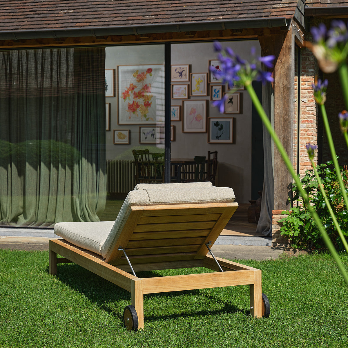 Berah Getah Palombaggia bain de soleil teck beige chiné