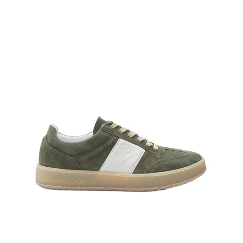Bata Sneakers Homme en Daim Vertes en Cuir
