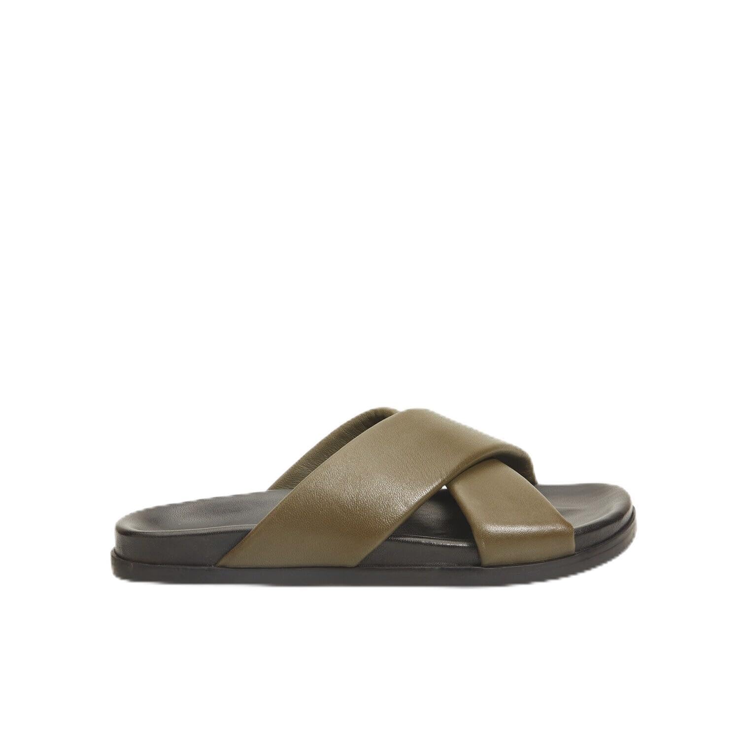 Bata Sandales Mules homme Red Label cuir croisées