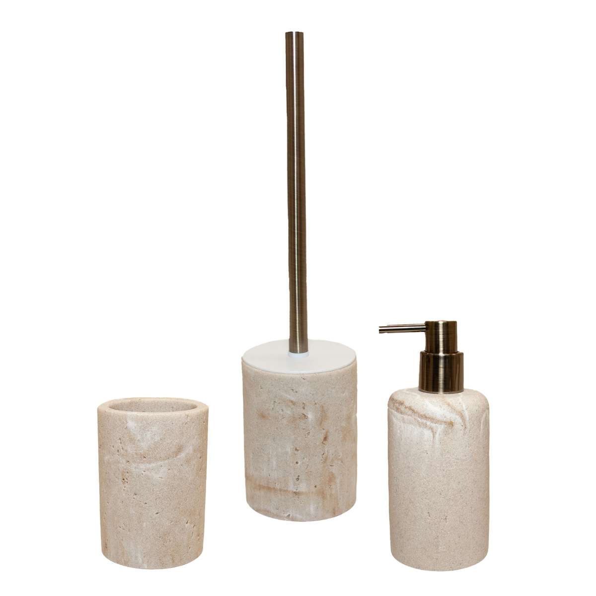 Andrea House Pearl brosse WC beige salle de bain