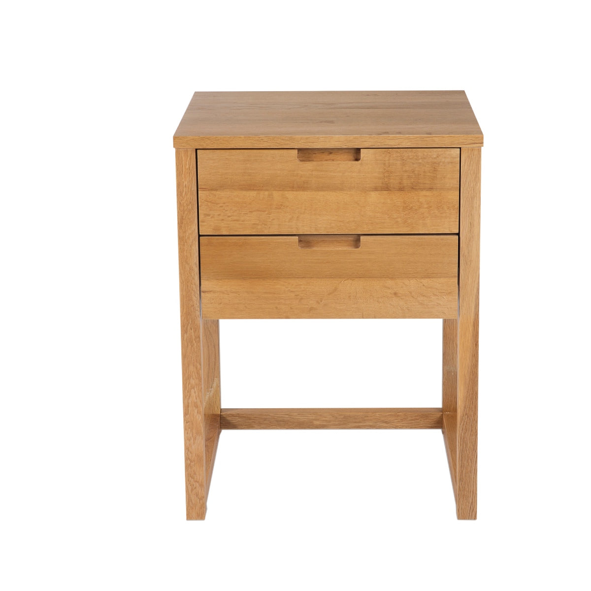 Andrea House Mueble table de nuit chêne 2 tiroirs