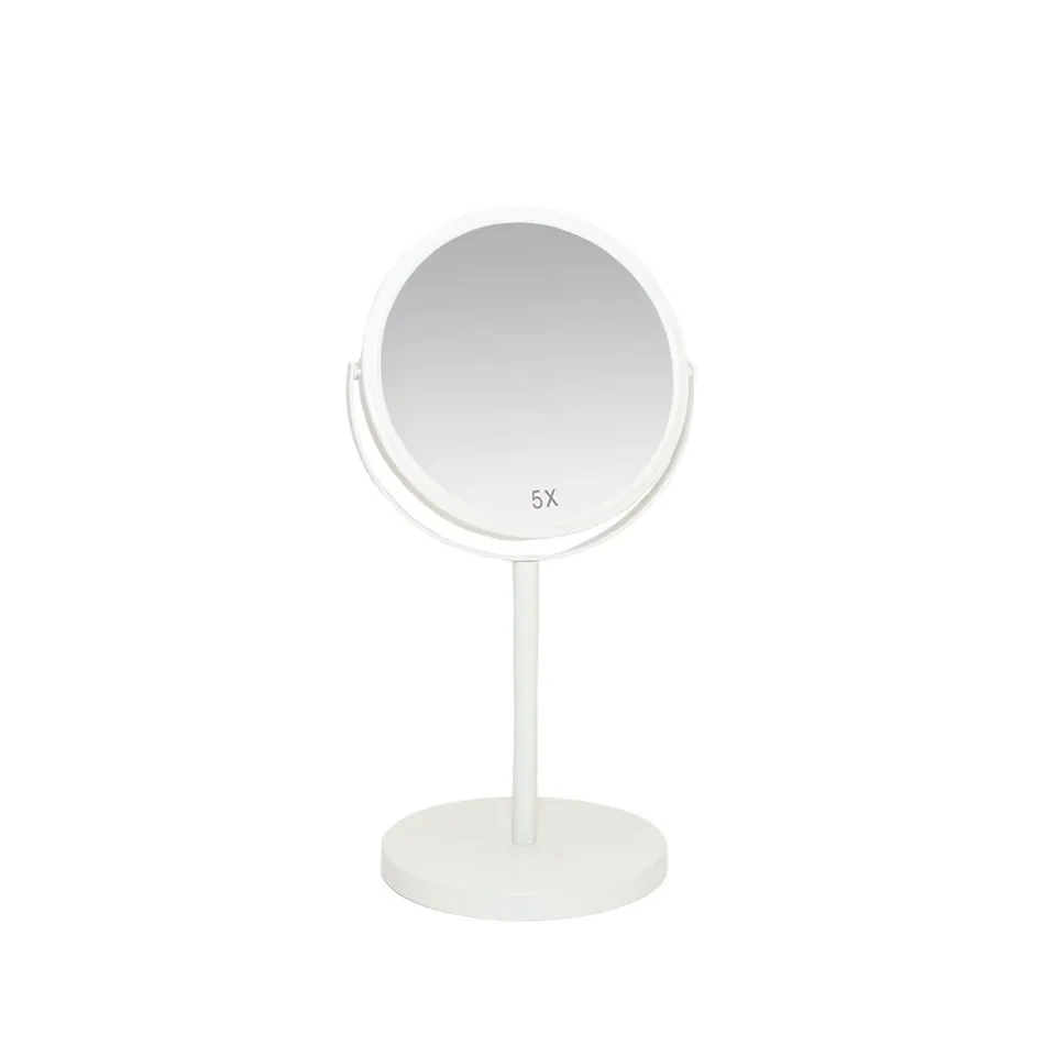 Andrea House Baño miroir sur pied blanc mat