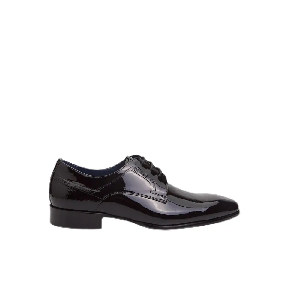 Bata Derby cuir brillant homme chaussures à lacets