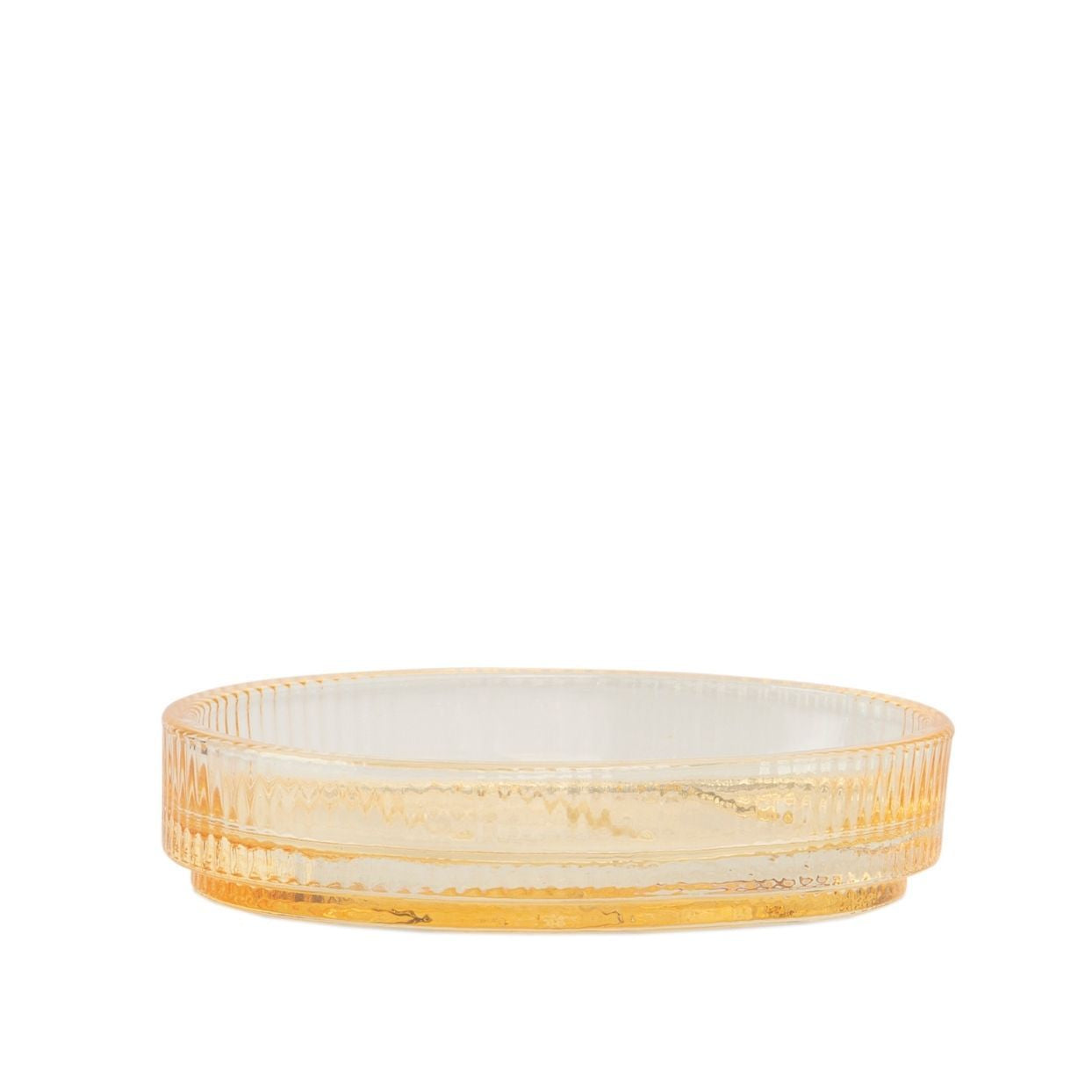 Andrea House porte-savon jaune verre vintage