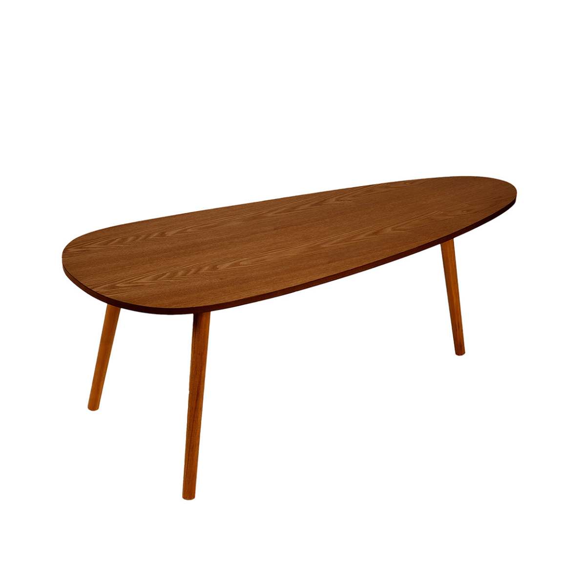 Andrea House Mueble set 2 tables gigognes frêne foncé