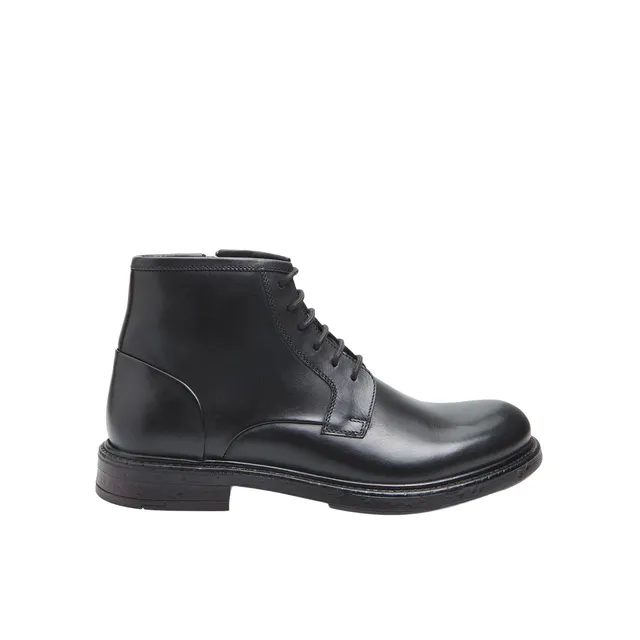 Bata Boots lacées homme cuir marron classique