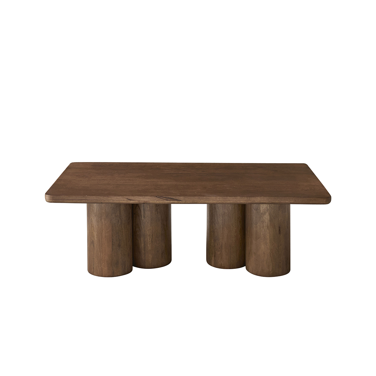 Berah Getah Cleo table basse manguier massif marron 120 cm